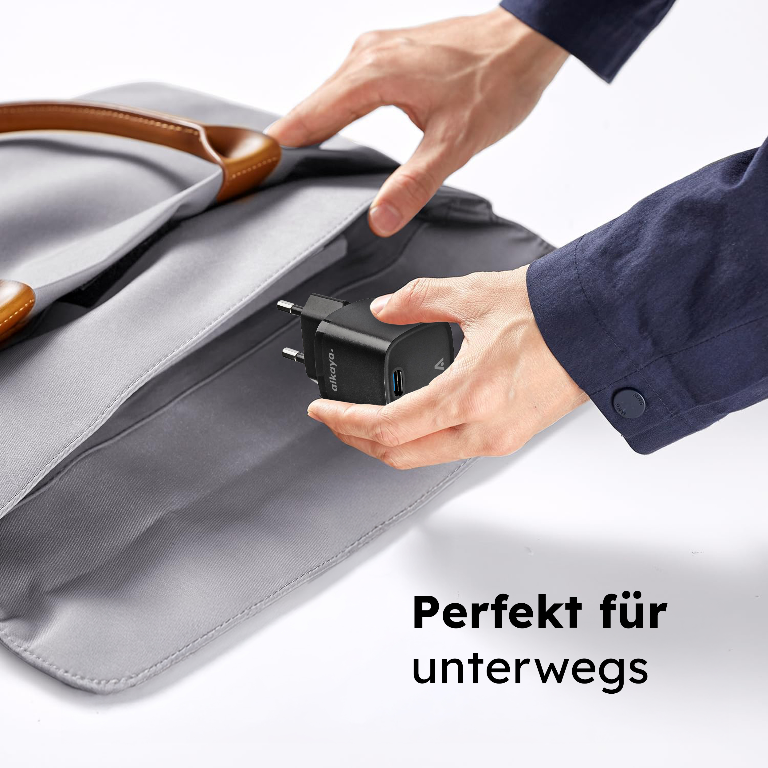 alkaya. | NEXUS | Ladegerät mit GaN Technologie | 20W Schwarz, USB C