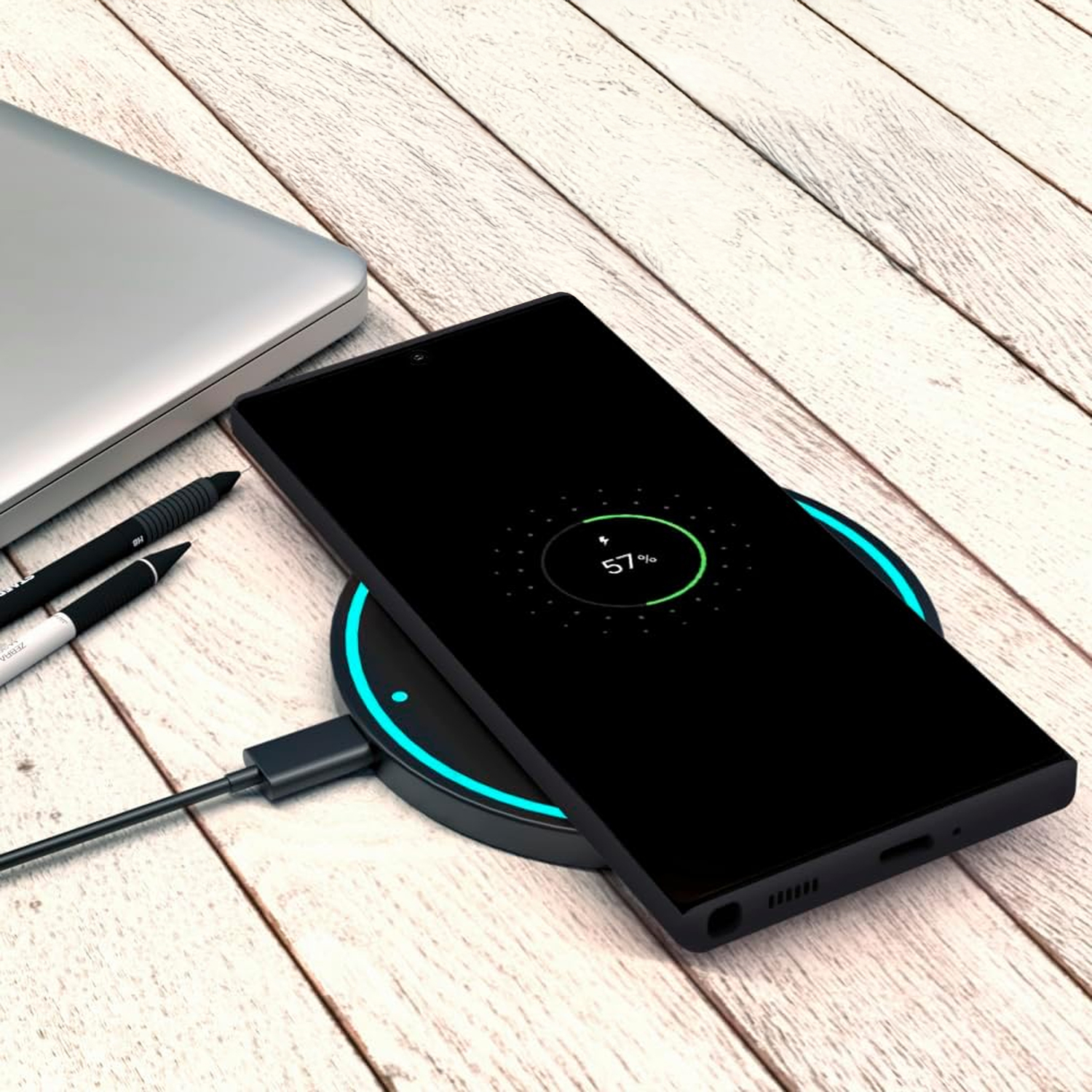 alkaya. | LUCID Silikon Case kompatibel mit Magsafe schwarz, Samsung S24 Ultra