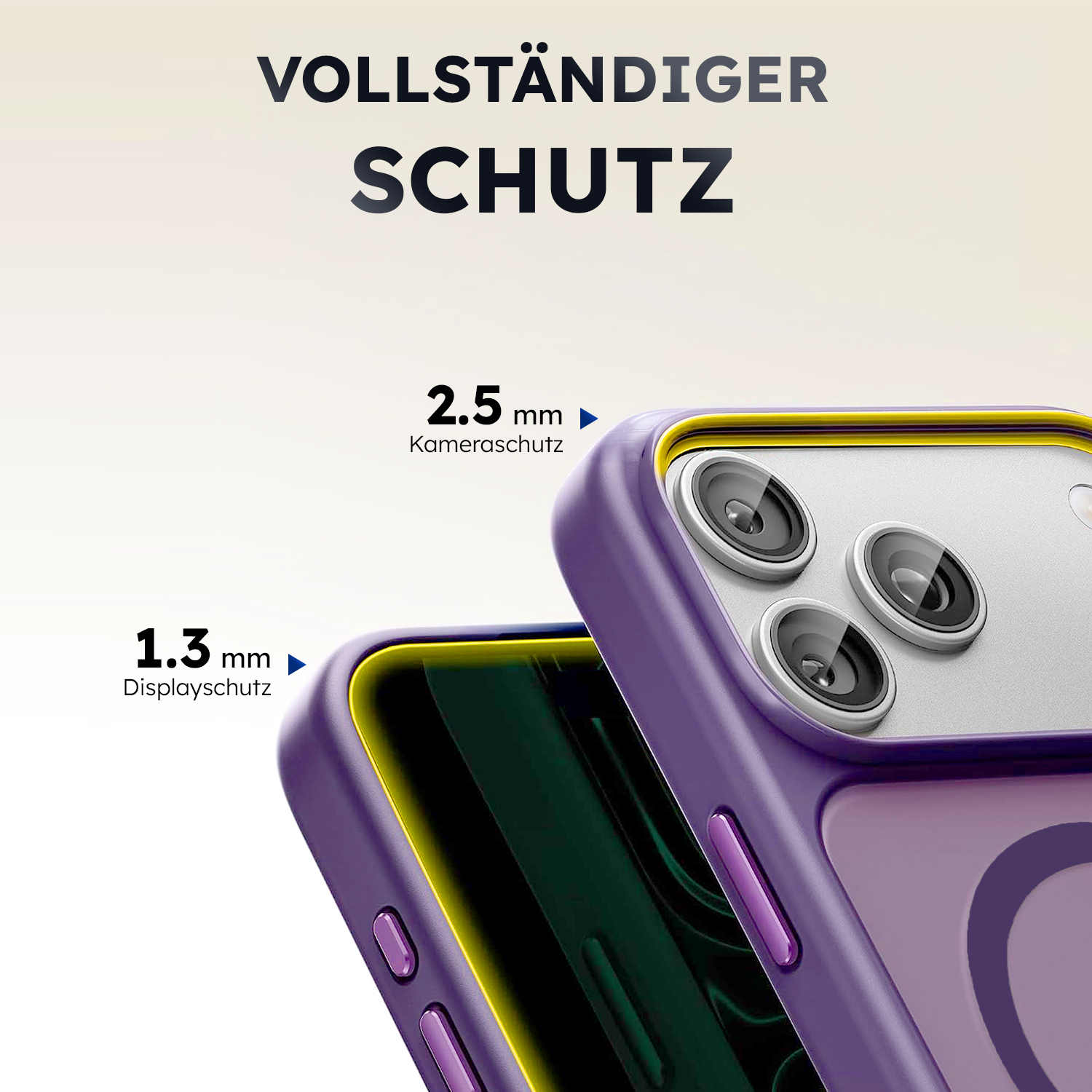 alkaya. | LUCID FROSTED Case kompatibel mit Magsafe lila, iPhone 17Pro/ 18 Pro