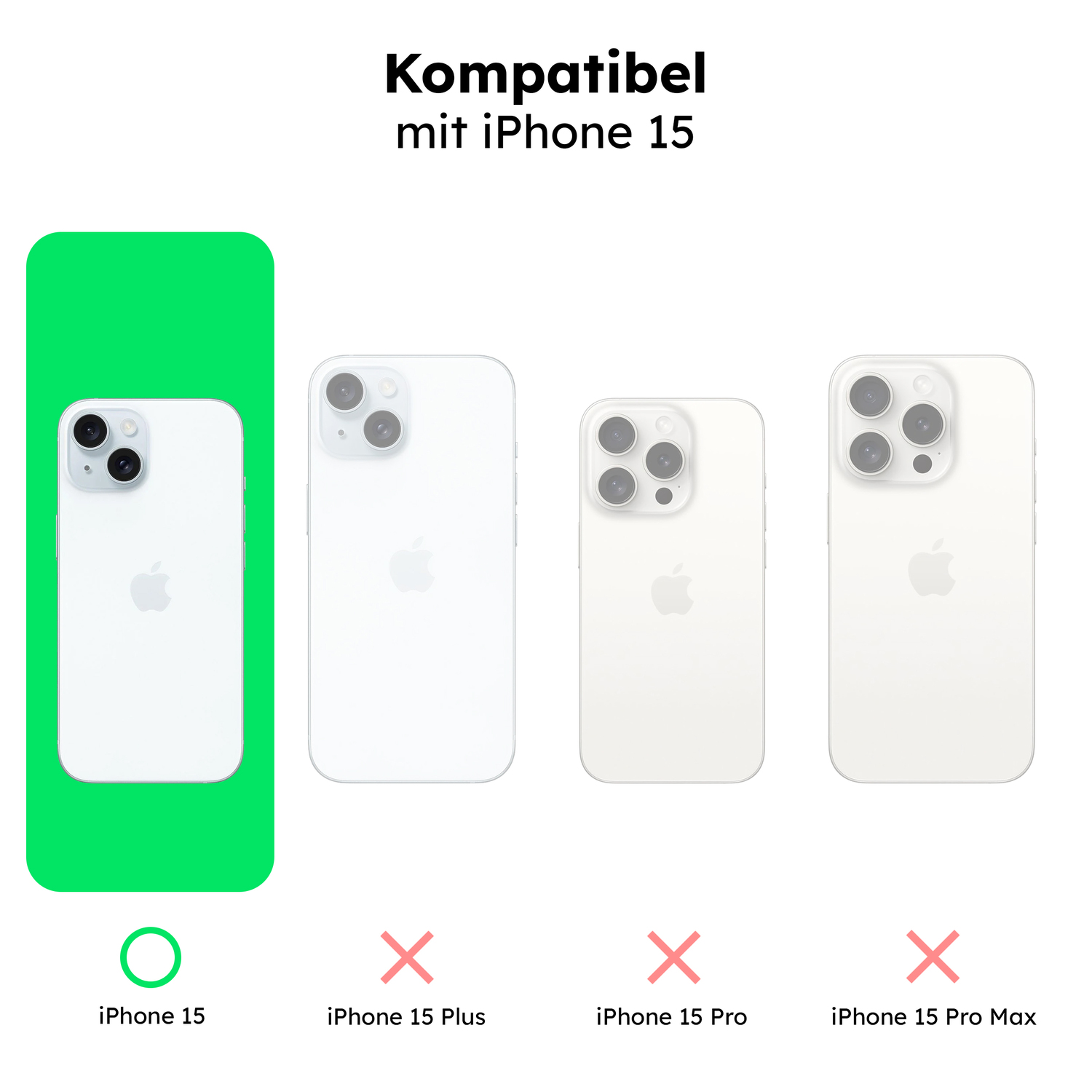 alkaya. | LUCID Clear Case kompatibel mit Magsafe transparent, iPhone 15