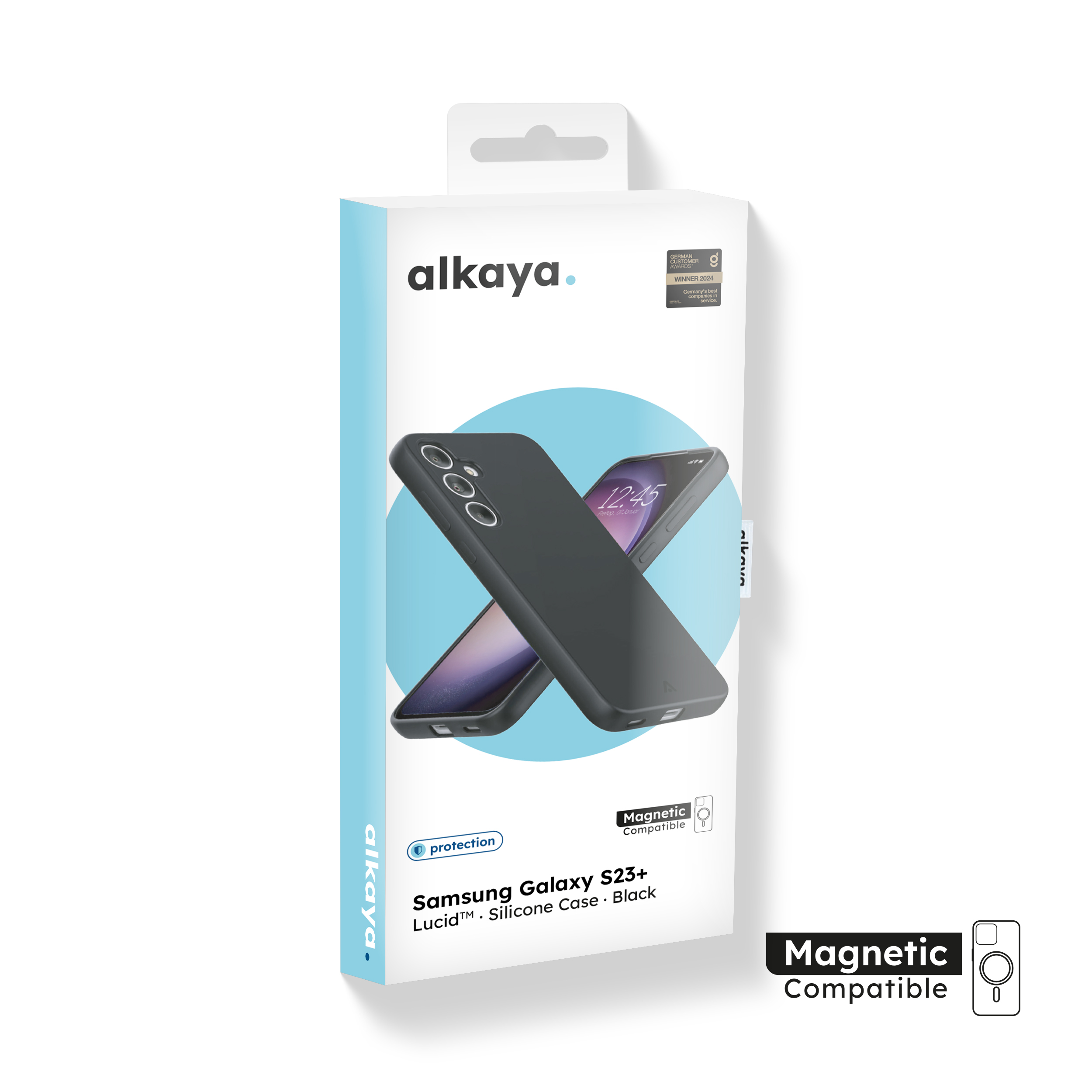 alkaya. | LUCID Silikon Case kompatibel mit Magsafe schwarz, Samsung S23+