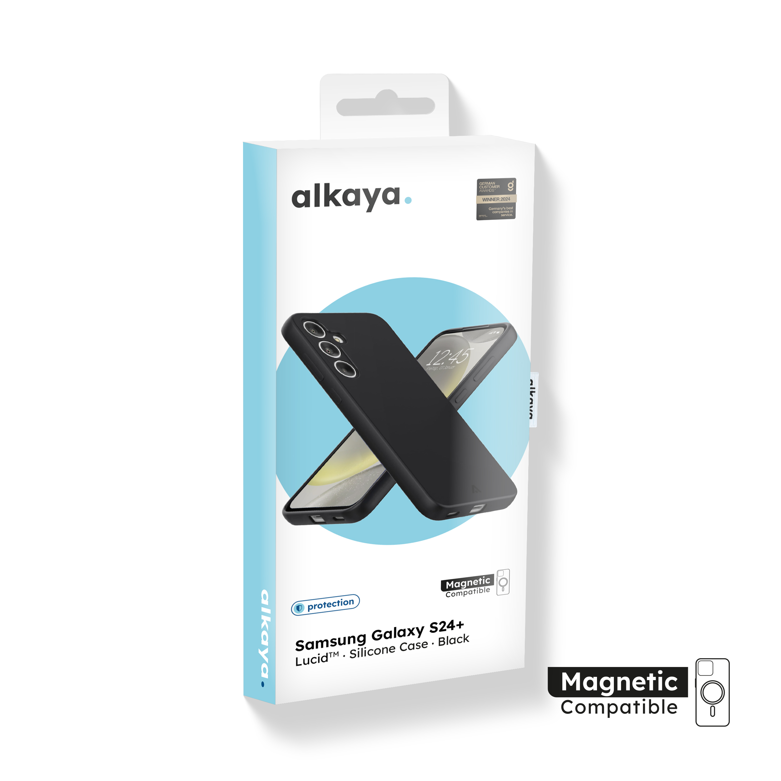 alkaya. | LUCID Silikon Case kompatibel mit Magsafe schwarz, Samsung S24+