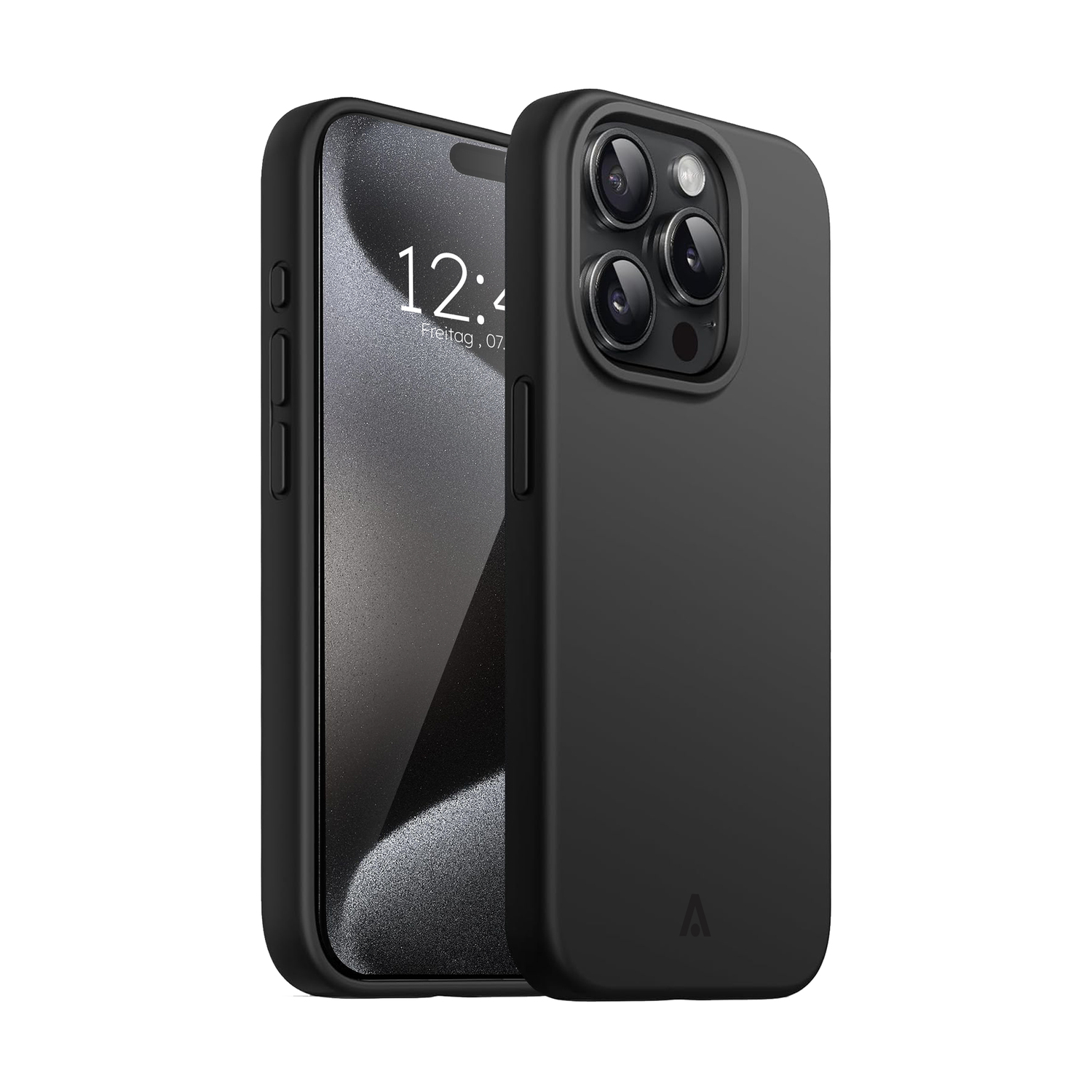 alkaya. | LUCID Silikon Case kompatibel mit Magsafe schwarz, iPhone 15 Pro Max