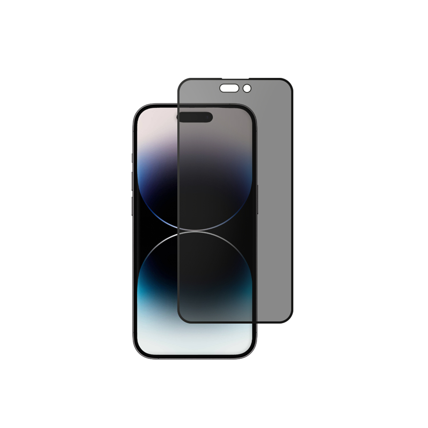 alkaya. | A Shield | Display-Sichtschutzglas | 3D Full Cover | Privacy, iPhone 14 Pro Max