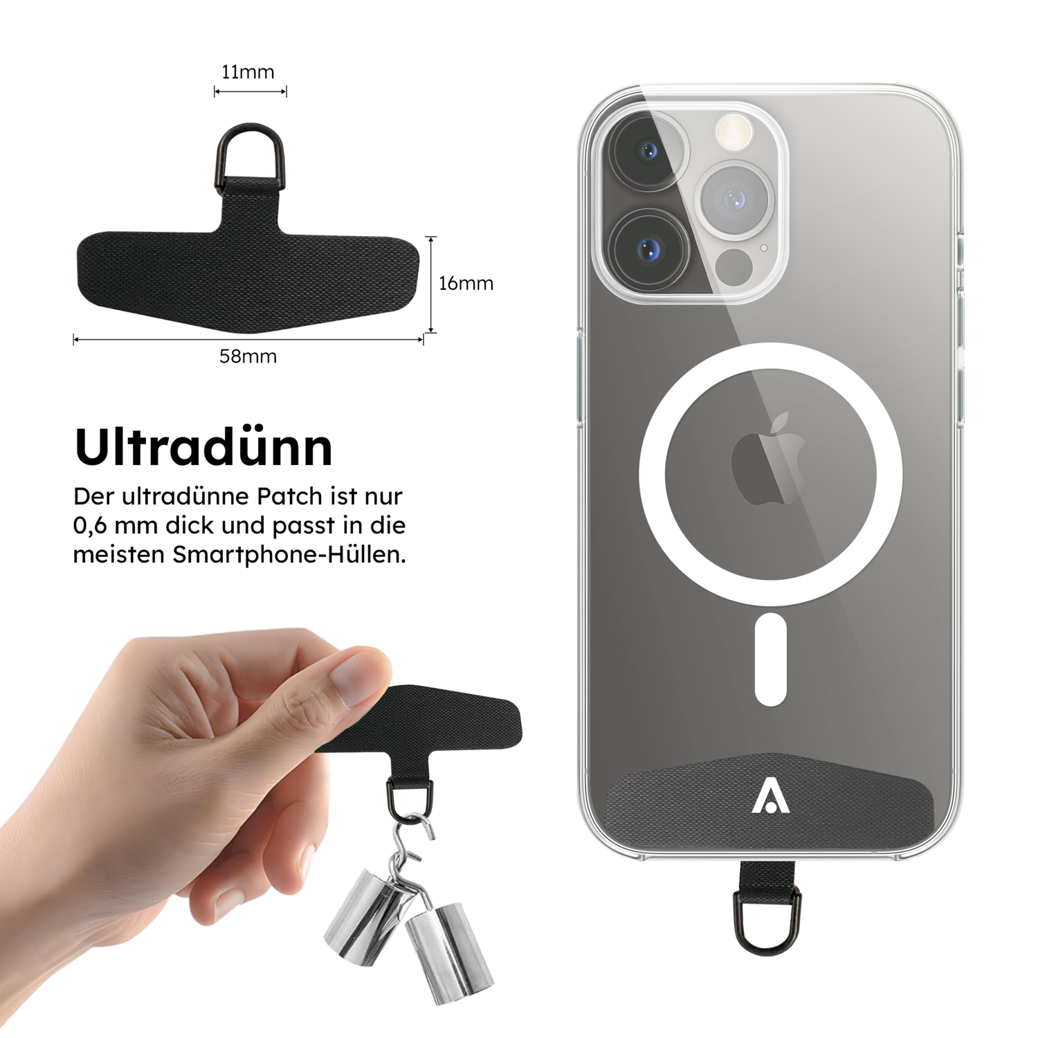 alkaya. | A Strap | Premium Lanyard lHandy Kette beige