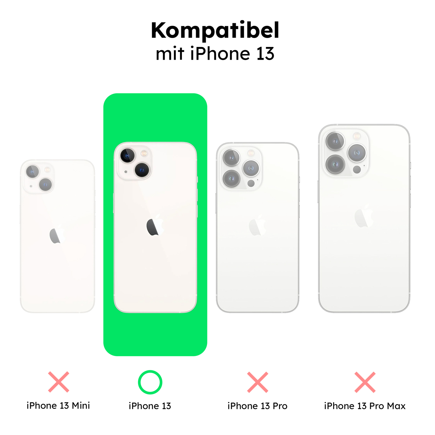 alkaya. | LUCID Silikon Case kompatibel mit Magsafe  pink, iPhone 13