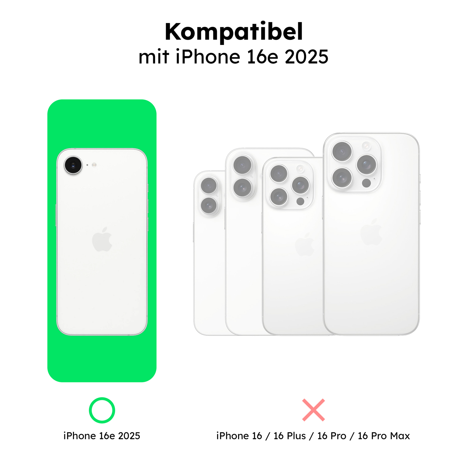 alkaya. | LUCID Clear Case kompatibel mit Magsafe transparent, iPhone 16e