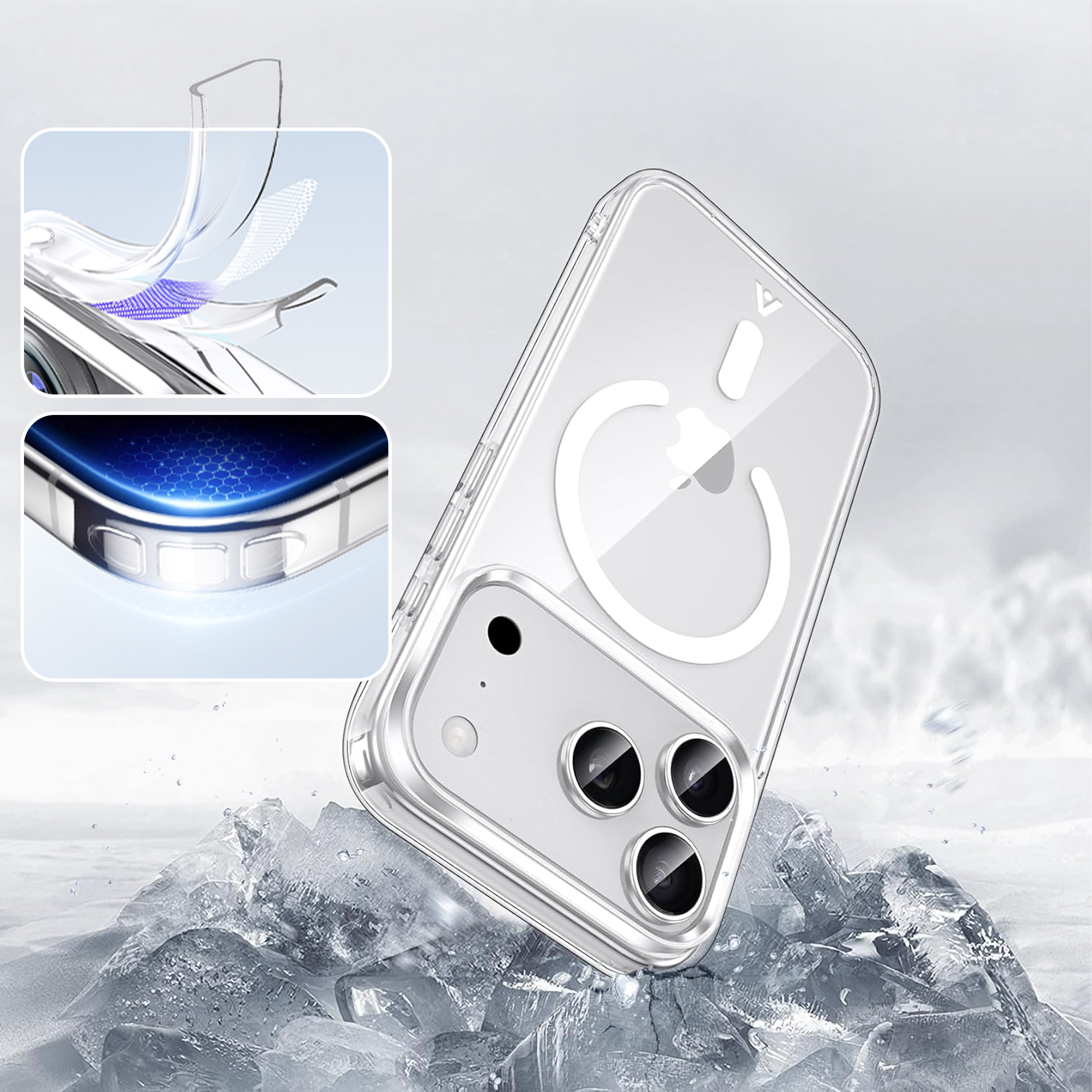 alkaya. | LUCID Clear Case kompatibel mit Magsafe transparent, iPhone 17 Pro