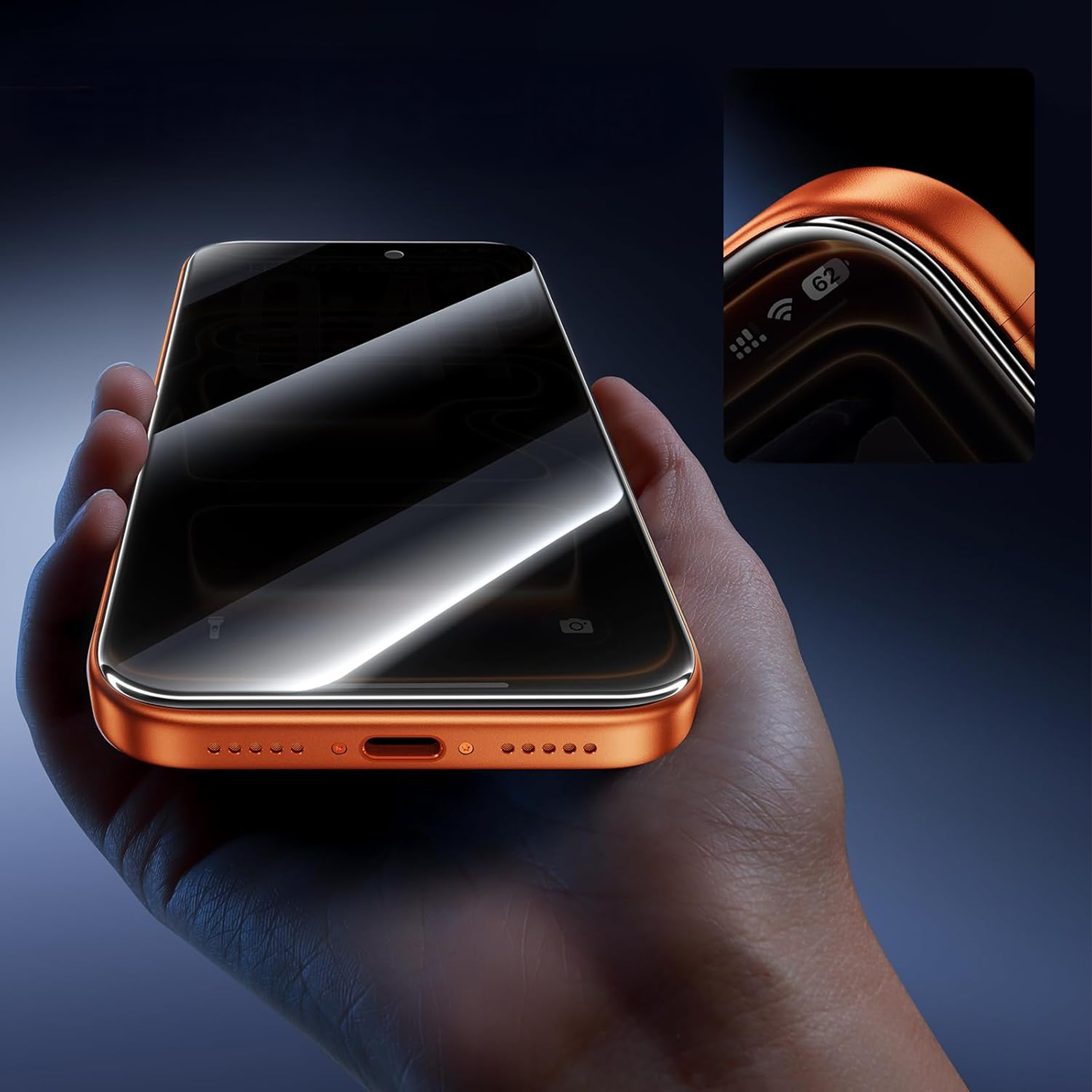 alkaya. | A Shield | Displayschutzglass | 3D Full Cover, privacy, iPhone 17 Pro Max