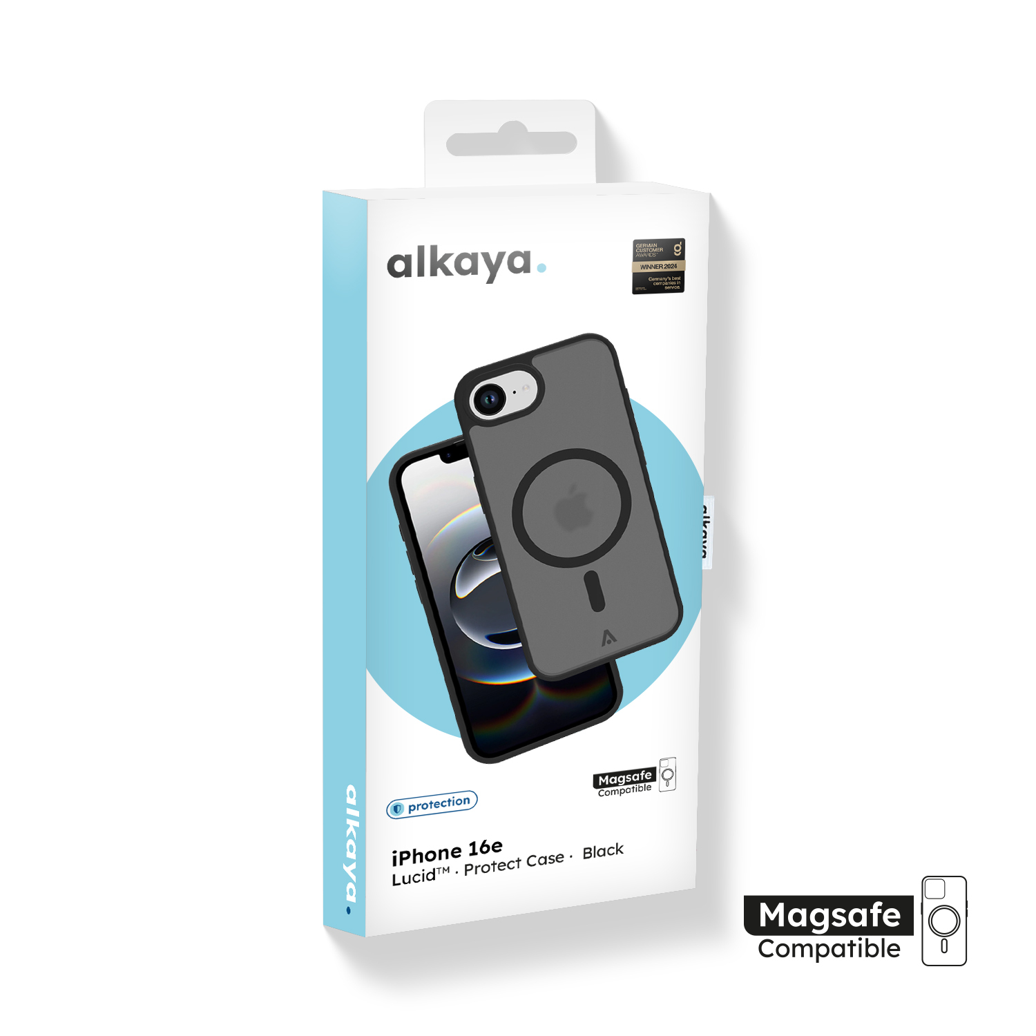 alkaya. | LUCID Protect Case kompatibel mit Magsafe  schwarz, iPhone 16e