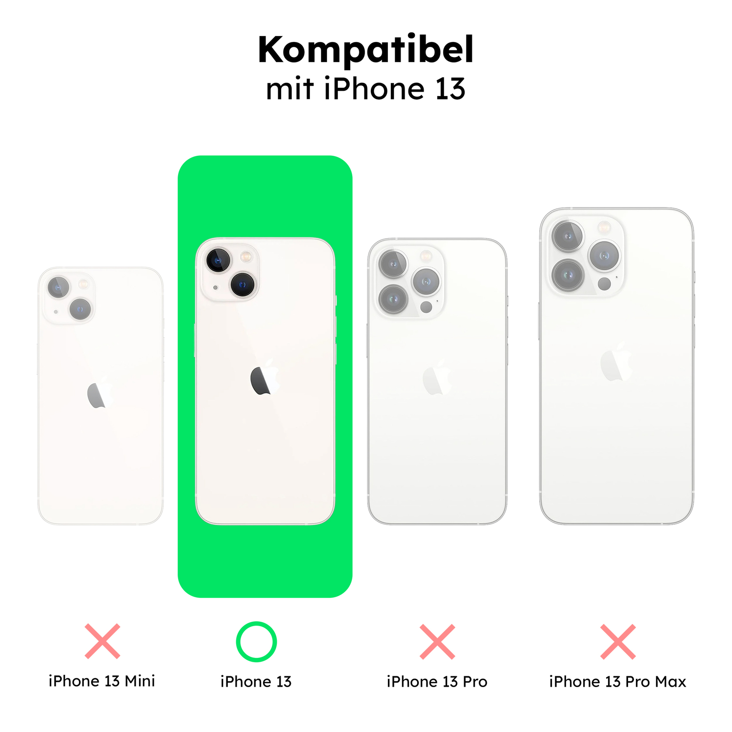 alkaya. | LUCID Silikon Case kompatibel mit Magsafe mint grün, iPhone 13