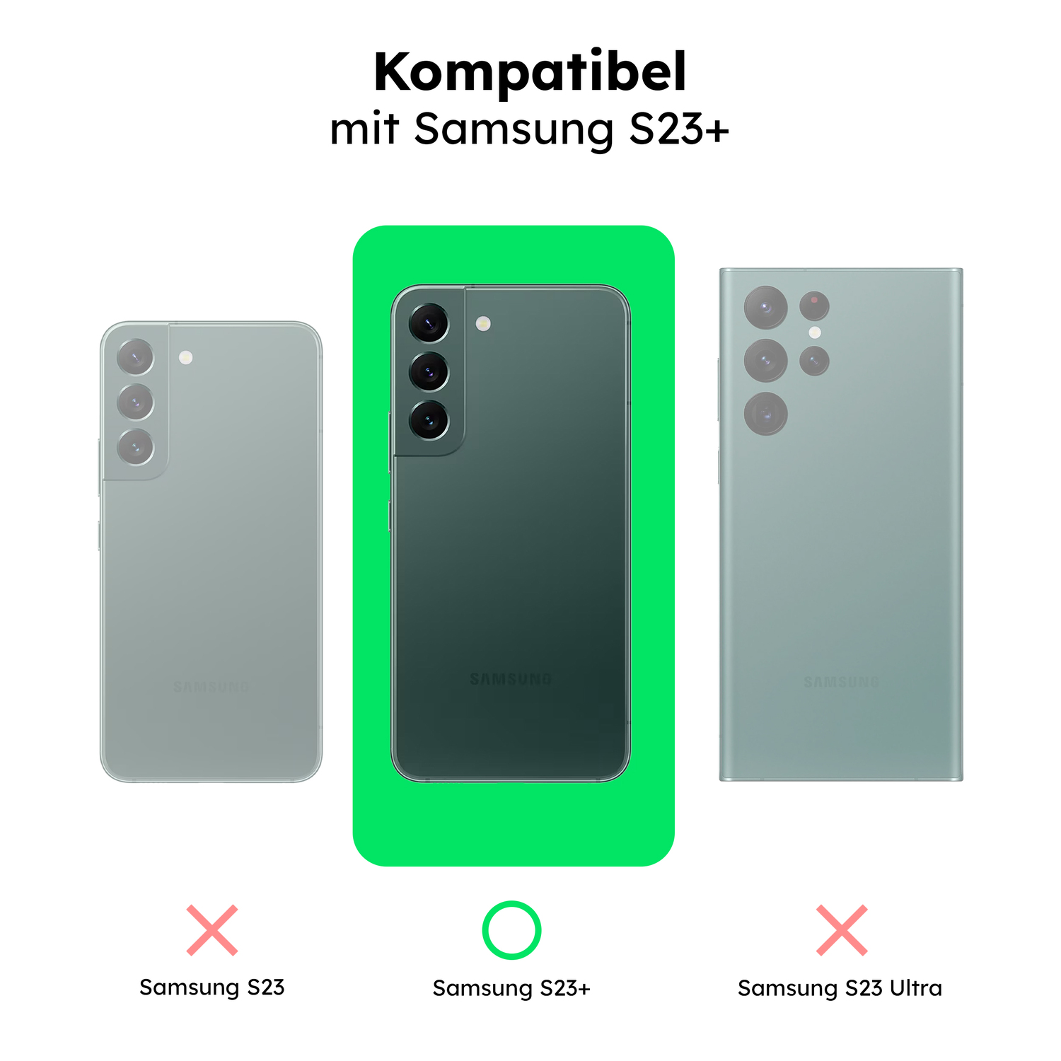 alkaya. | LUCID Clear Case kompatibel mit Magsafe transparent, Samsung S23+