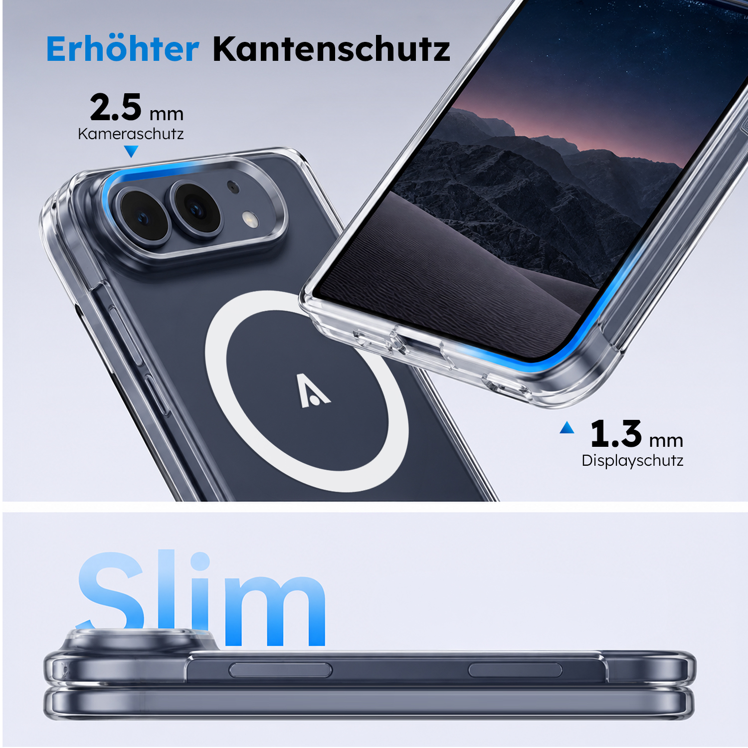 alkaya. | LUCID Clear Case kompatibel mit Magsafe transparent, iPhone Duo
