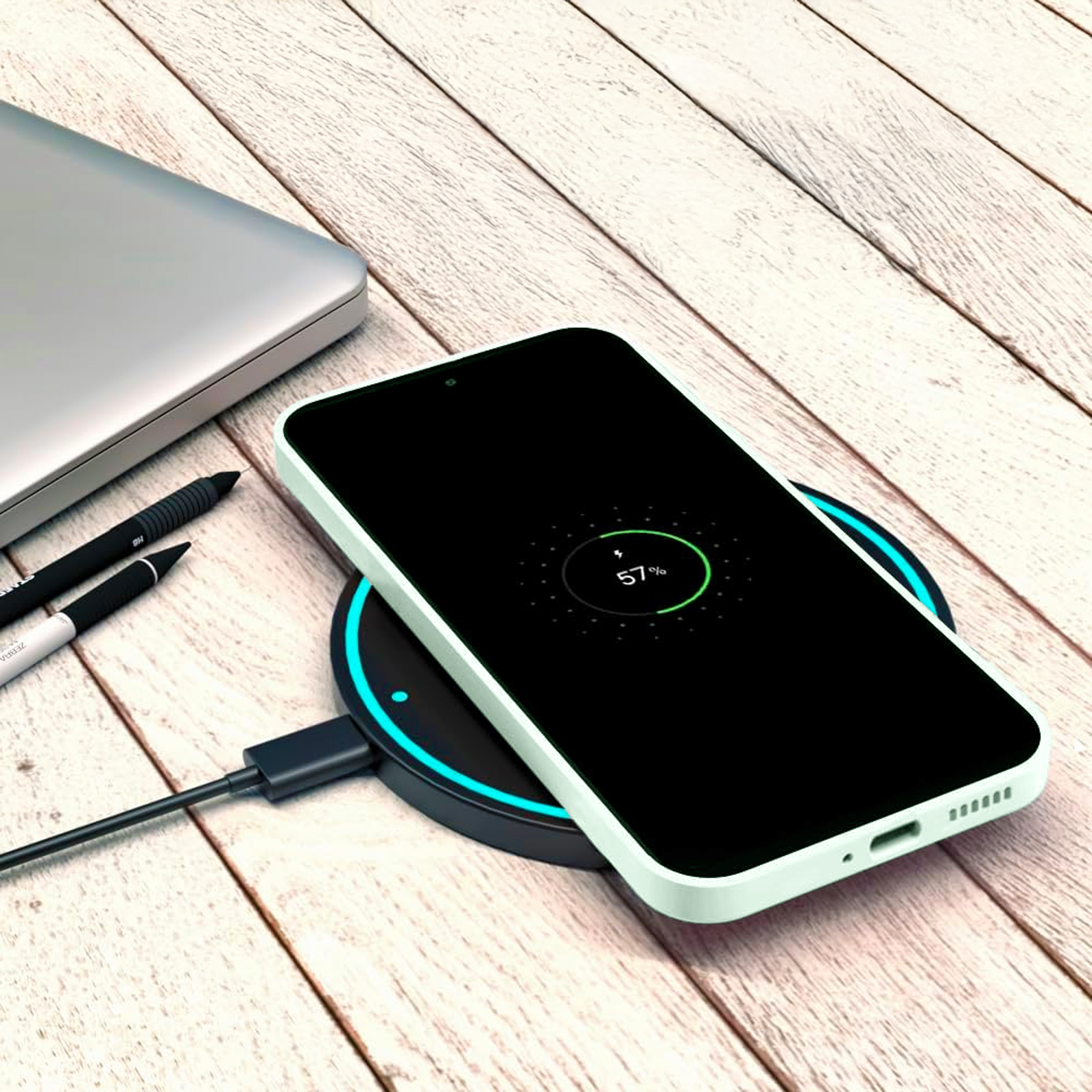 alkaya. | LUCID Silikon Case kompatibel mit Magsafe mint grün, Samsung S24