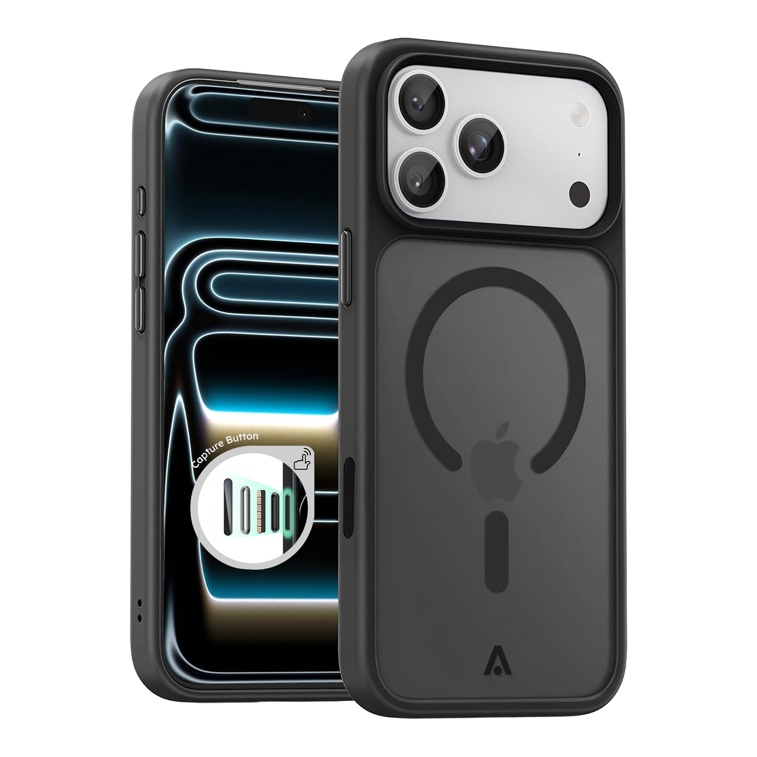 alkaya. | LUCID FROSTED Case kompatibel mit Magsafe schwarz, iPhone 18 Pro Max/17 Pro Max