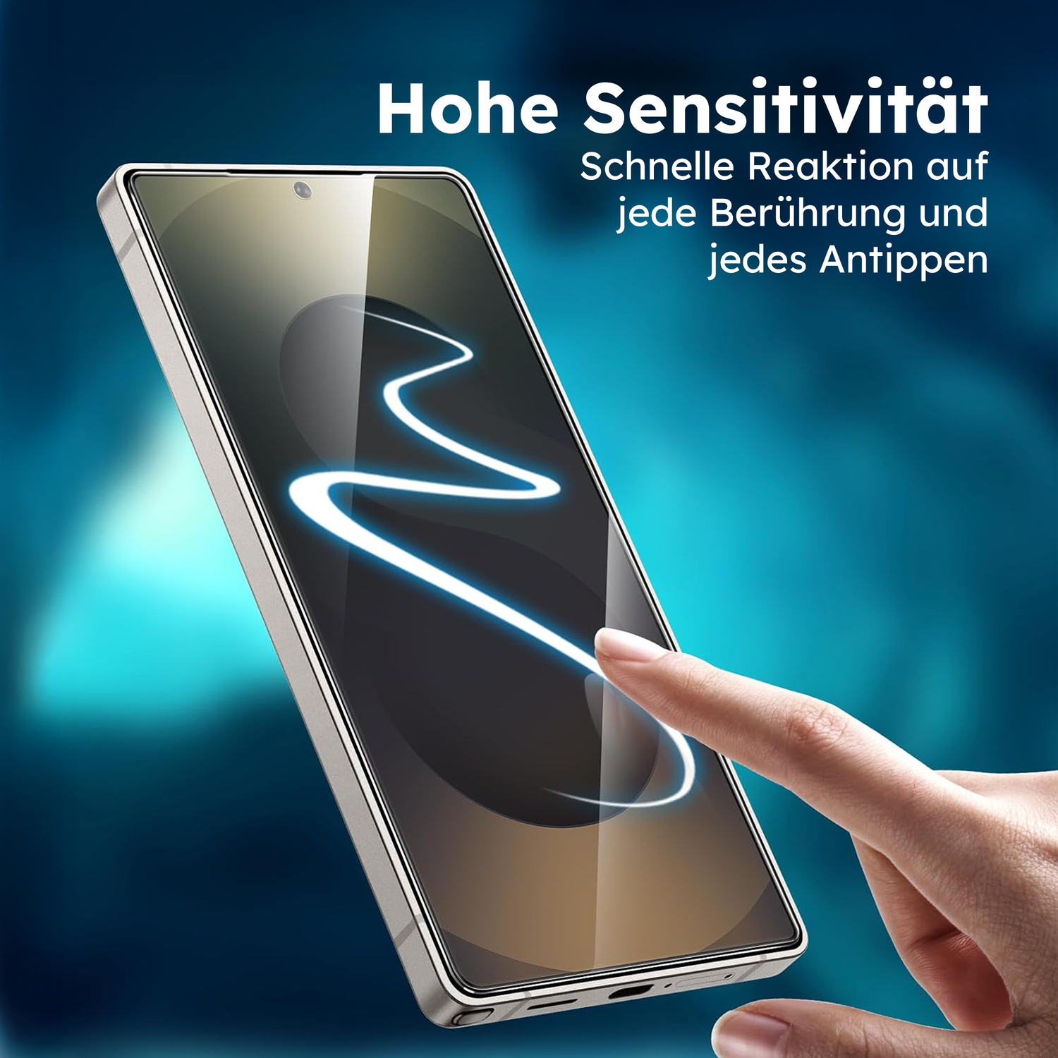 alkaya. | A Shield | Displayschutzglas | 3D Full Cover transparent, Samsung S25 Ultra