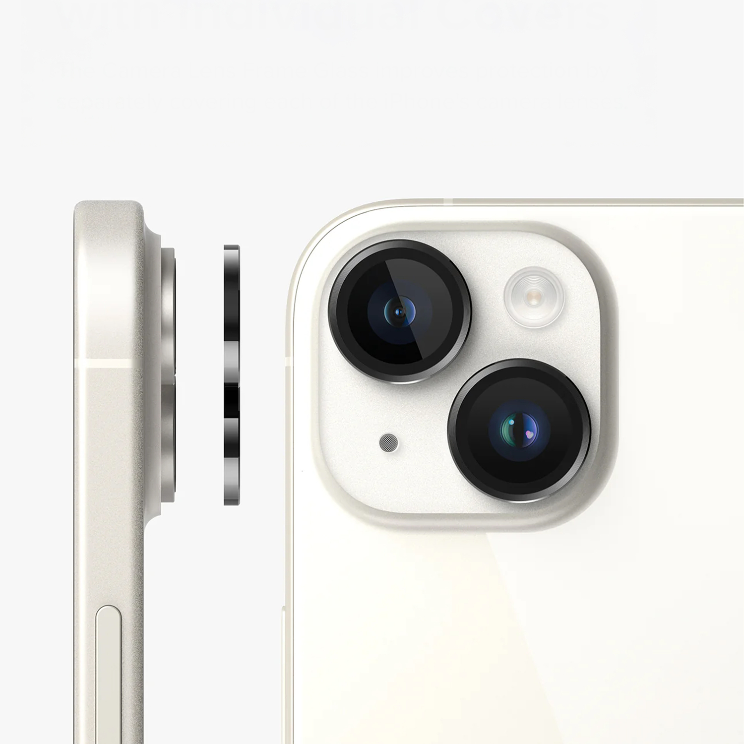 alkaya. | Lens Shield | Kameraschutzglas, Transparent single lens,  iPhone 15/15 Plus