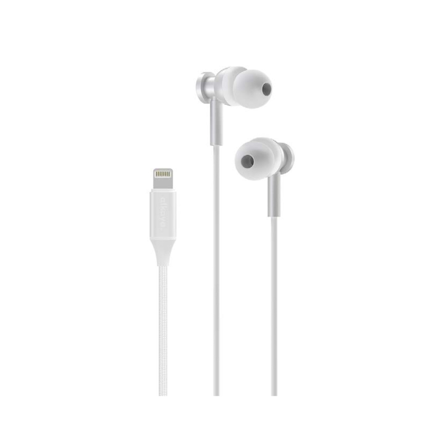 alkaya. | Quantum Direct Sound | Lightning Kabel Headset weiß