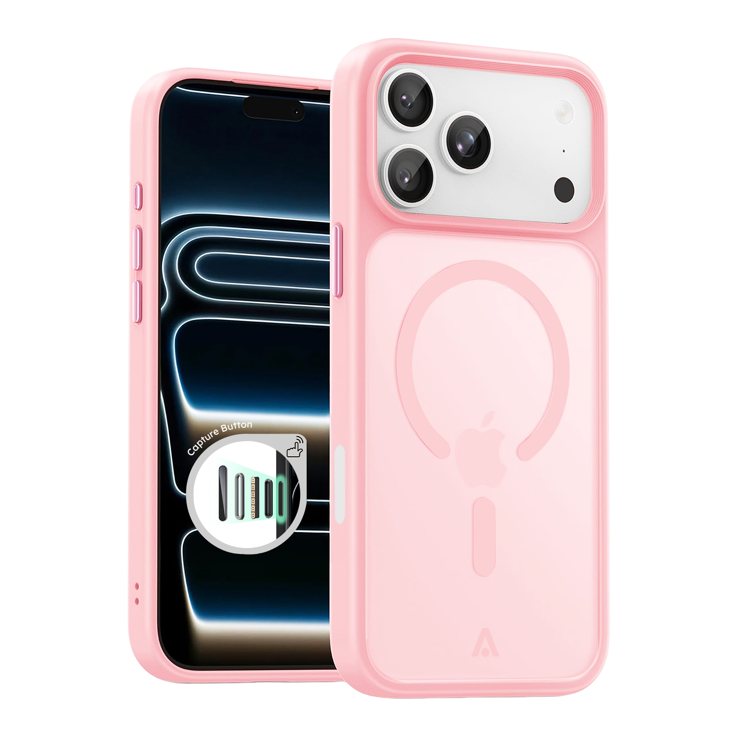 alkaya. | LUCID FROSTED Case kompatibel mit Magsafe pink, iPhone 17 Pro Max/18 Pro Max