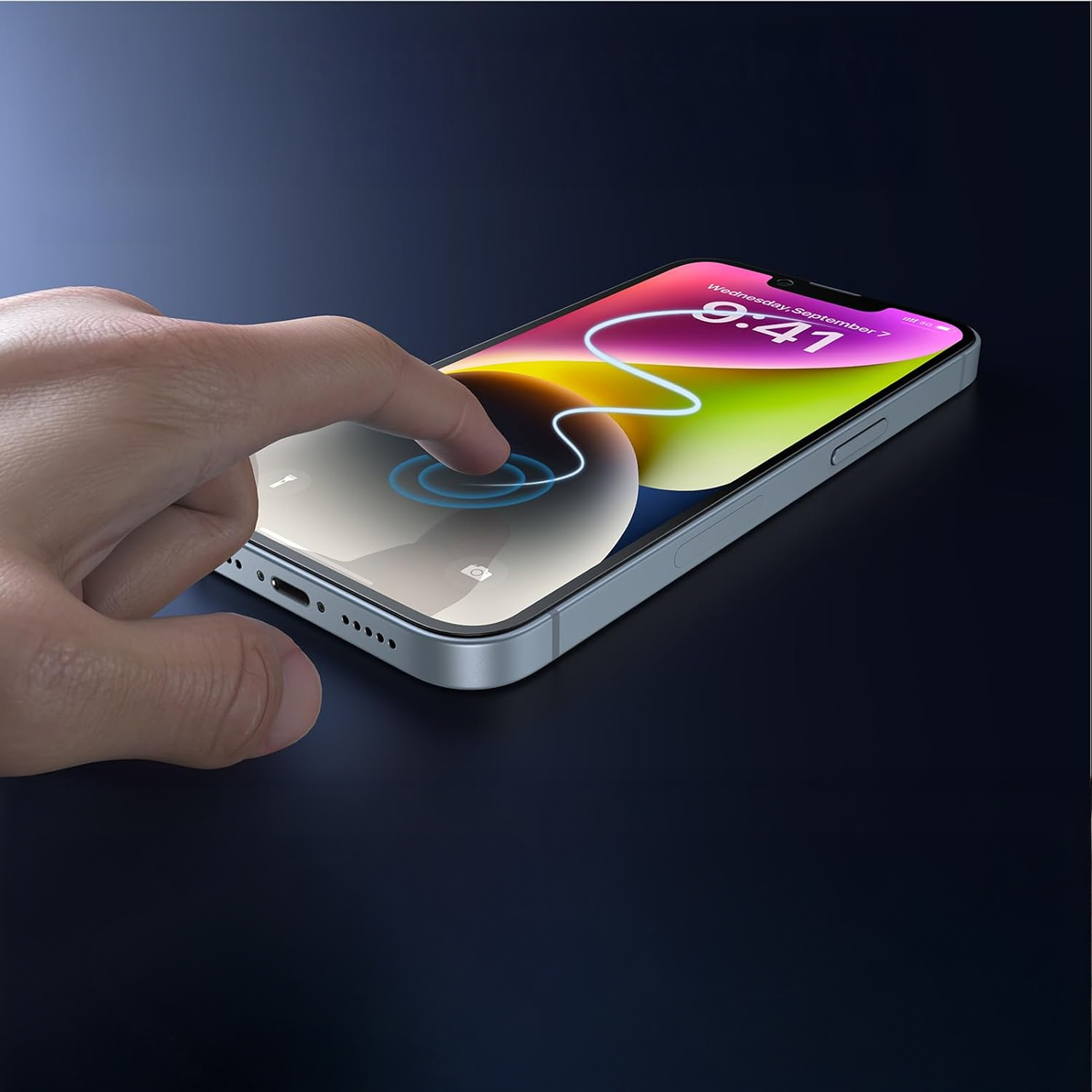 alkaya. | A Shield | Display-Sichtschutzglas | 3D Full Cover | Privacy, iPhone 14 Plus